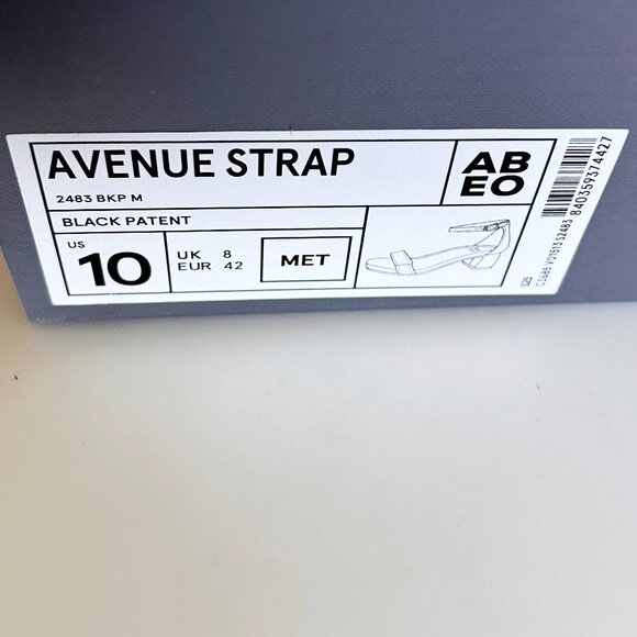 NIB ABEO Avenue Strap Metatarsal Black Patent - Picture 9 of 10